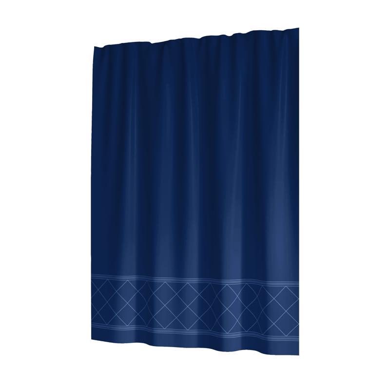 Sttelli Radiance 72 in. H X 72 in. W Navy Shower Curtain Polyester (Pack of 3)