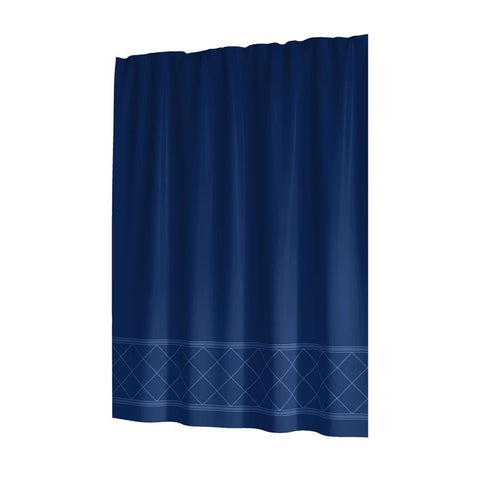 Sttelli Radiance 72 in. H X 72 in. W Navy Shower Curtain Polyester (Pack of 3)