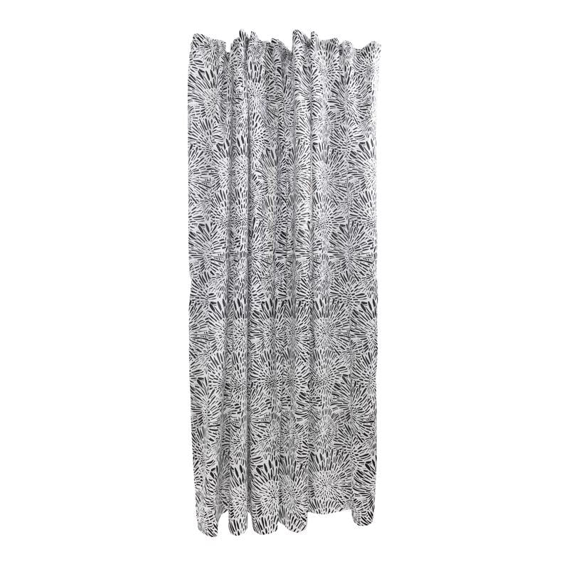 Sttelli Dandelion 72 in. H X 72 in. W Black Shower Curtain Polyester (Pack of 3)