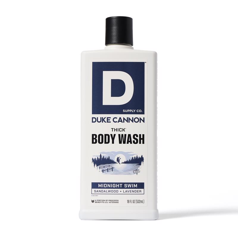 Duke Cannon Midnight Swim Gel de Baño con Aroma a Sándalo + Lavanda 17.5 oz 1 pquete