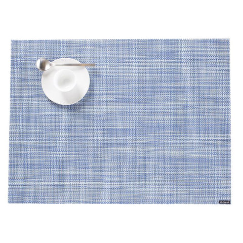 Manteles individuales de vinilo Chilewich Chambray de 19 pulg. de largo x 14 pulg. de ancho
