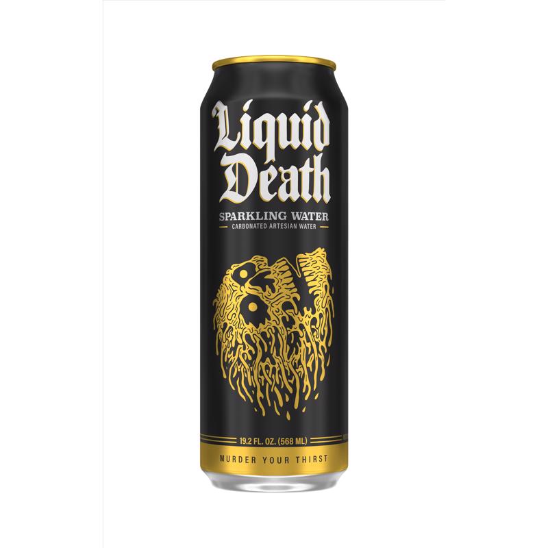 Liquid Death Sparkling Water Sparkling Natural Mineral Water 19.2 oz 1 pk (Pack of 12)