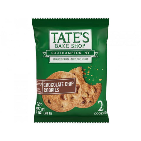 Tate's Bake Shop Chocolate Chip Cookies 1 oz Bagged (Pack of 8)