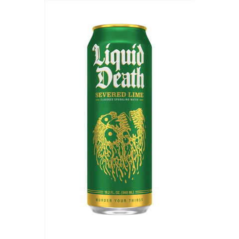 Liquid Death Severed Lime Lime Sparkling Natural Mineral Water 19.2 oz 1 pk (Pack of 12)