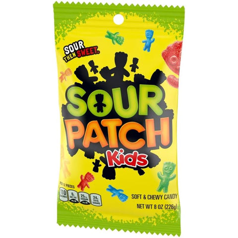 Sour Patch Kids Assorted Chewy Candy 8 oz (Pack of 12)