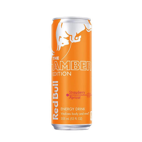 Red Bull Amber Edition Strawberry Apricot Energy Drink 12 oz (Pack of 24)