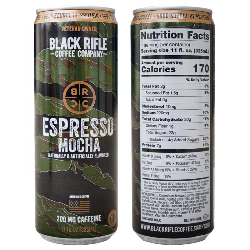 Black Rifle Coffee Company RTD Espresso Mocha Espresso Coffee 1 pk (Pack of 12)