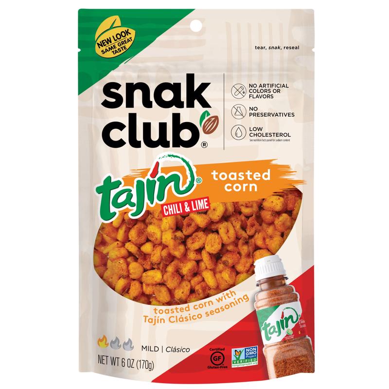 Snak Club Tajin Clasico Toasted Corn 6 oz Bagged (Pack of 6)