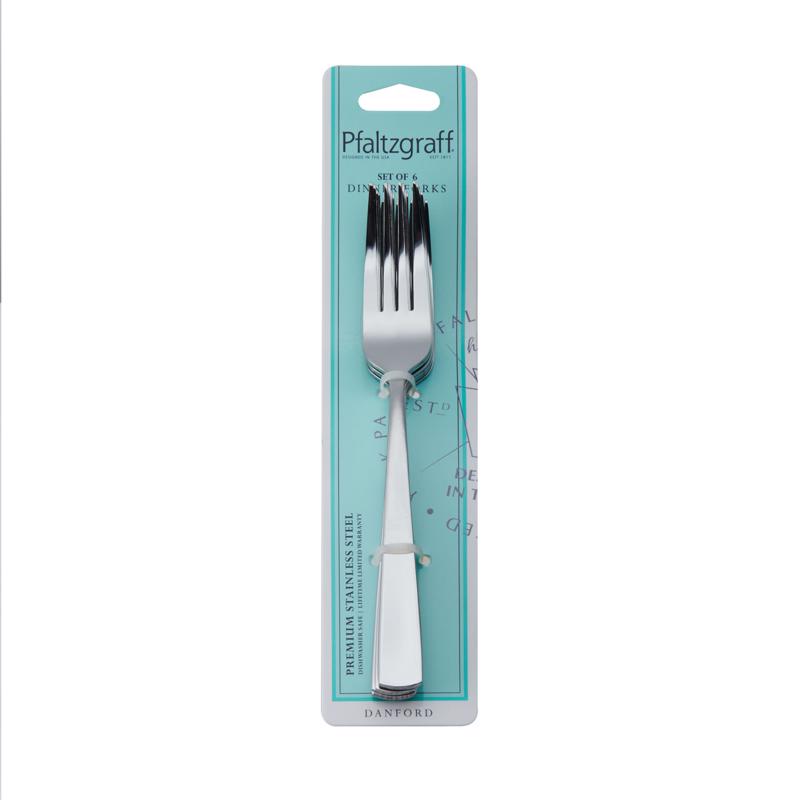 Pfaltzgraff Silver Stainless Steel Dinner Fork Dinner Fork Set 6 pc (Pack of 6)