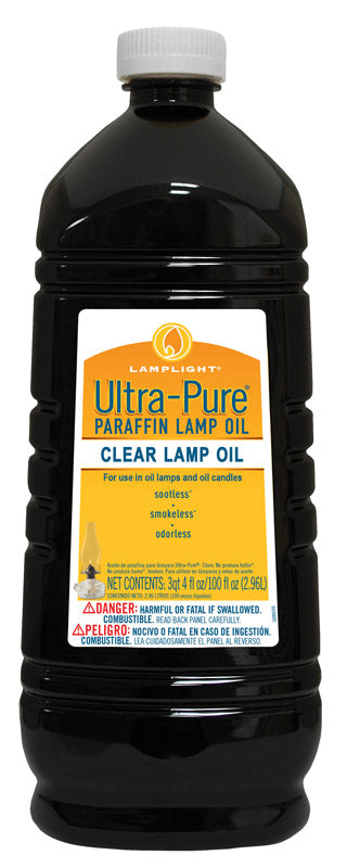 Lamplight Farms Ultra Pure Clean Burn Paraffin Oil Clear 100 oz (Pack of 4)
