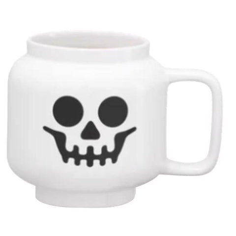 LEGO 8.6 oz White BPA Free Skeleton Mug (Pack of 8)