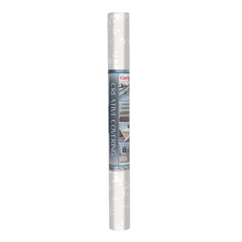 Con-Tact Creative Covering 16 ft. L X 18 in. W White Shelf and Drawer Liner