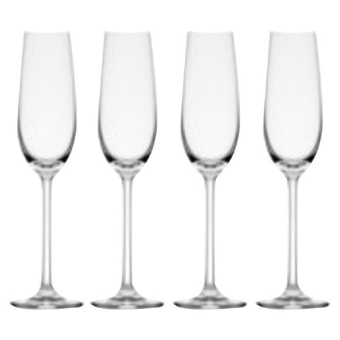 Lifetime Brands Mikasa 8.25 oz Clear Glass Lana Flute Glass