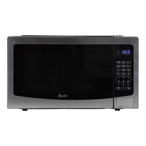 Avanti 1.1 cu ft Black/Silver Microwave 1000 W