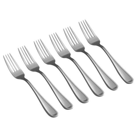 Cambridge Malibu Silver Stainless Steel Dinner Fork Set 6 pc