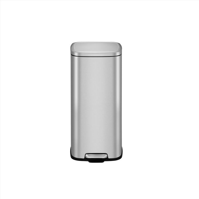 EKO Stella 7.9 gal Silver Stainless Steel Step Pedal Trash Can