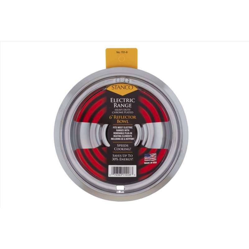 Stanco Steel Reflector Bowl 6 in. W (Pack of 6)