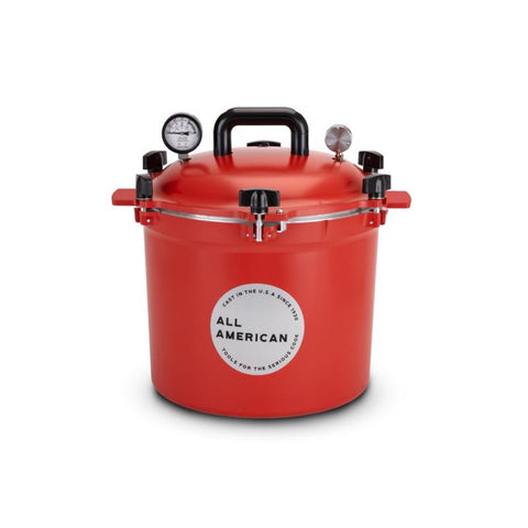 All American 1930 Cast Aluminum Pressure Canner 12 in. 21.5 qt Red