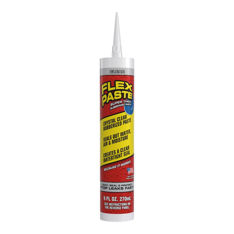 Flex Seal Family of Products Flex Paste Clear Rubberized Paste 9 fl. oz. (Pack of 4)