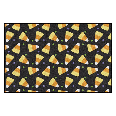 Southern Oaks 30 in. W X 20 in. L Multi-Color Candy Corn Rubber Door Mat (Pack of 6)