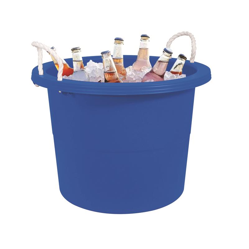 Gracious Living 17.8 gal Blue Utility Tote 16.75 in. H X 22.5 in. W X 22.5 in. D (Pack of 9)