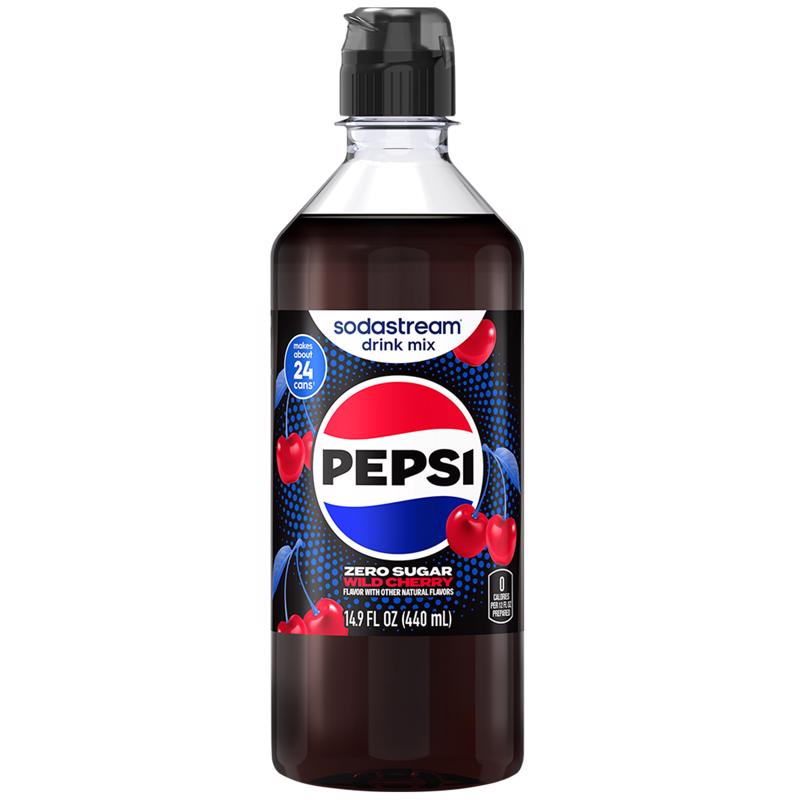 SodaStream Pepsi Zero Sugar Cherry Soda Mix 440 ml 1 pk