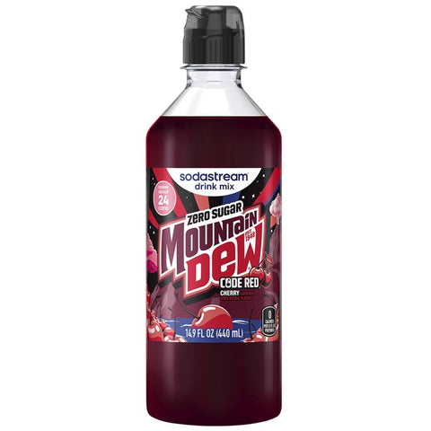 SodaStream Mountain Dew Code Red Zero Sugar Cherry Soda Mix 440 ml 1 pk
