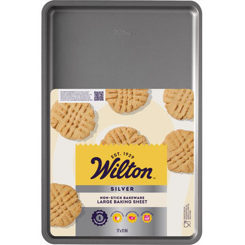 Wilton Silver 11 in. W X 17 in. L Baking Sheet Gray 1 pc (Pack of 6)