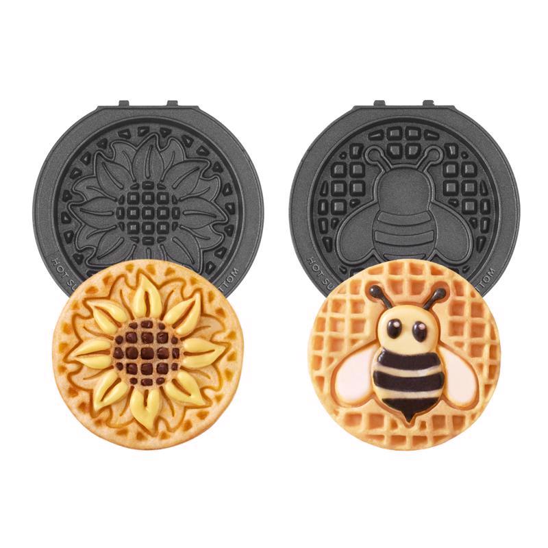 Dash MultiMaker 1 waffle Gray Metal Mini Waffle Removable Plates