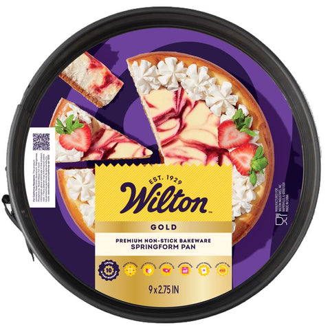 Wilton Gold 9 in. L 3 in. Springform Pan Gray 1 pc