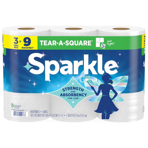 Sparkle Paper Towels 165 sheet 2 ply 3 pk (Pack of 8)