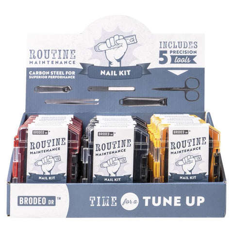 Brodeo Drive Black Routine Maintenance Nail Kit 1 pk (Pack of 24)