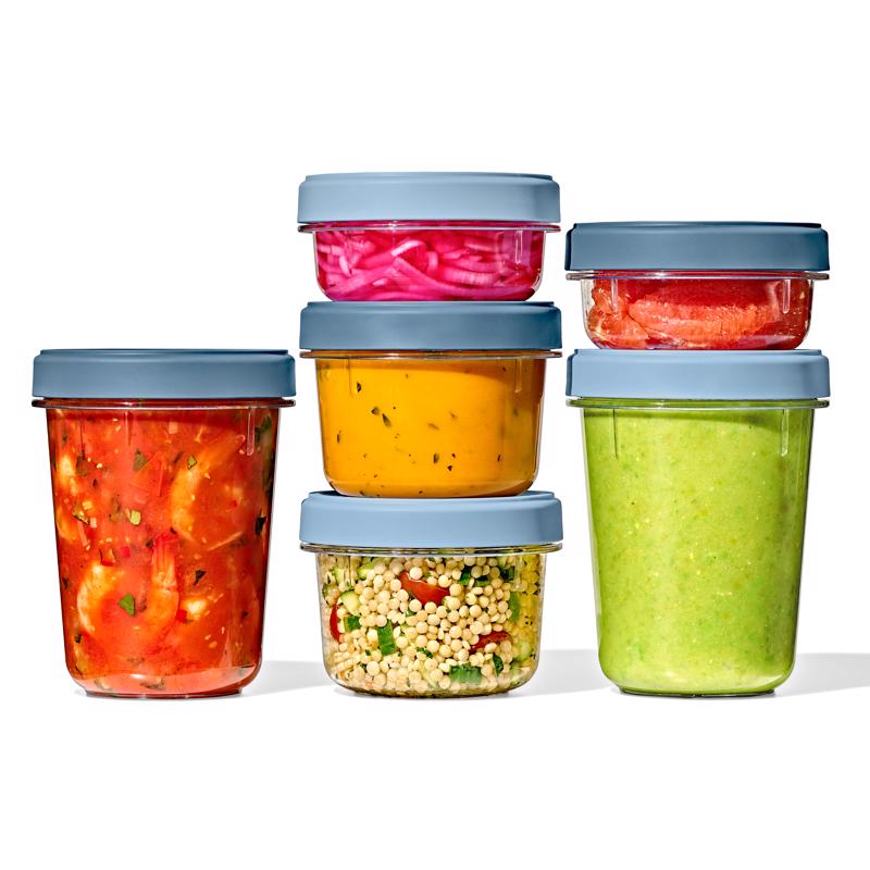 Juego de recipientes para almacenamiento de alimentos OXO Good Grips, 12 piezas