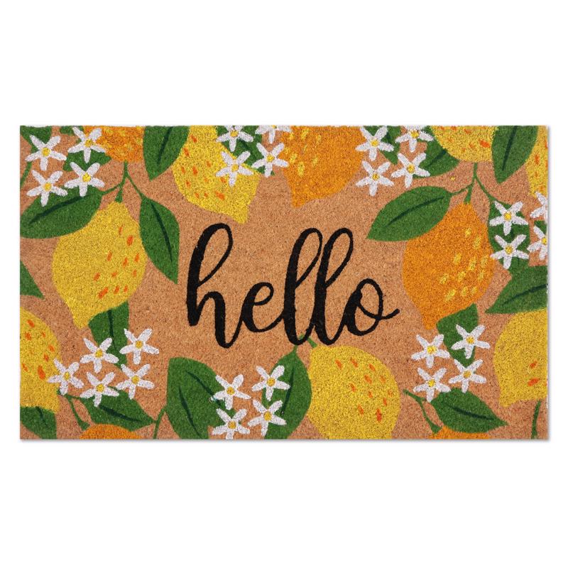First Concept 18 in. W X 30 in. L Multi-Color Coir Door Mat