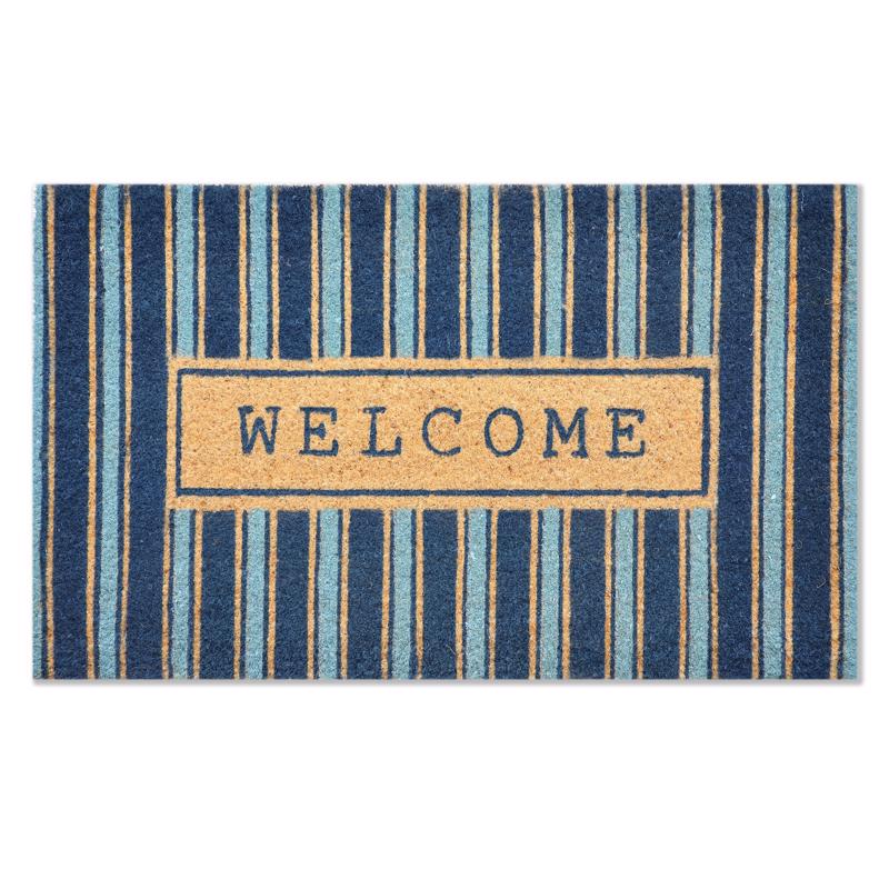 First Concept 18 in. W X 30 in. L Multi-Color Coir Door Mat