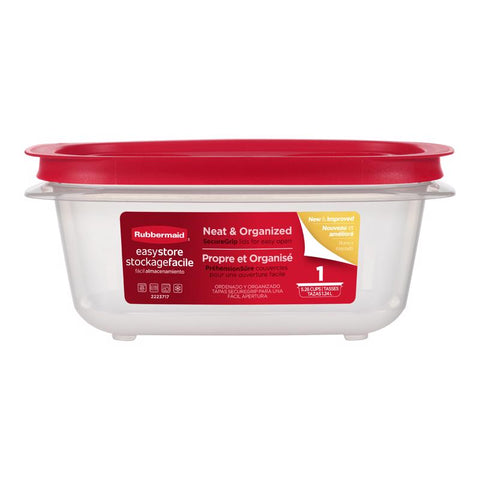 Rubbermaid Easy Store 5.26 cups Clear Food Container and Lid 1 pk (Pack of 2)