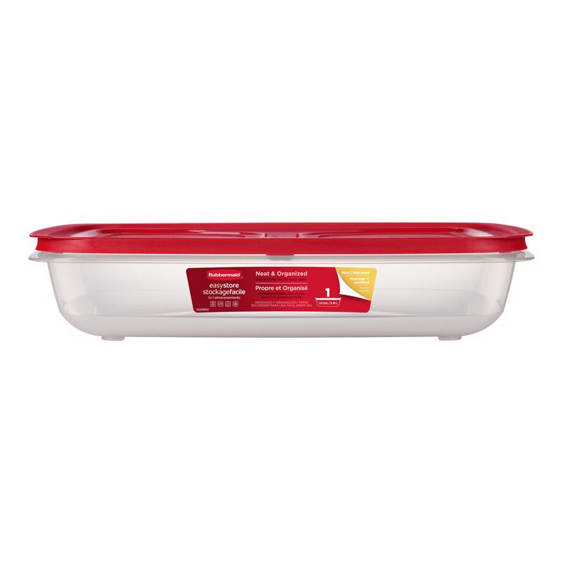 Rubbermaid Easy Store 28.8 cups Clear Food Container and Lid 1 pk (Pack of 2)