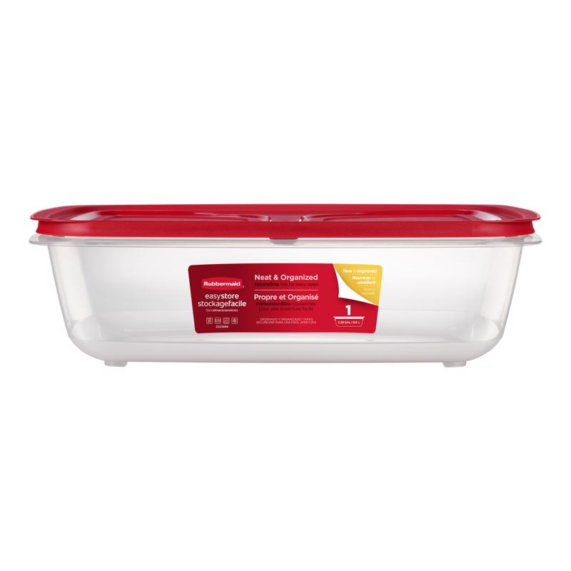 Rubbermaid Easy Store 41.5 cups Clear Food Container and Lid 1 pk (Pack of 2)