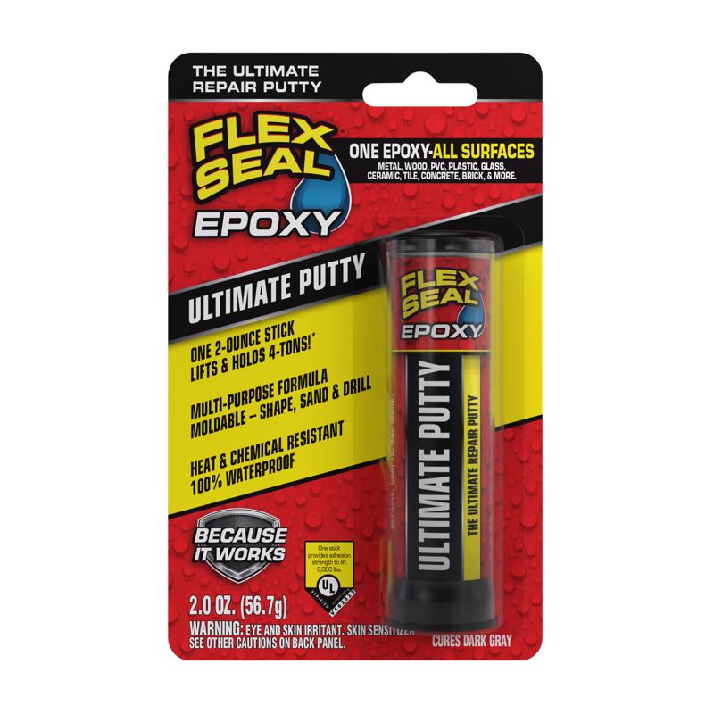 Flex Seal Family of Products Flex Seal Epoxy Ultimate Putty Ultra Strength Epoxy Gray Epoxy Stick 2