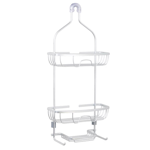 Zenna Home 24 in. H X 11 in. W X 4.88 in. L Brushed Shower Caddy