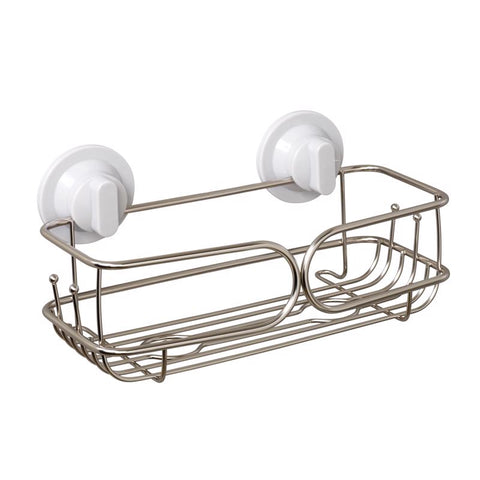 Zenna Home Chrome Silver Stainless Steel Shower Basket (Pack of 2)