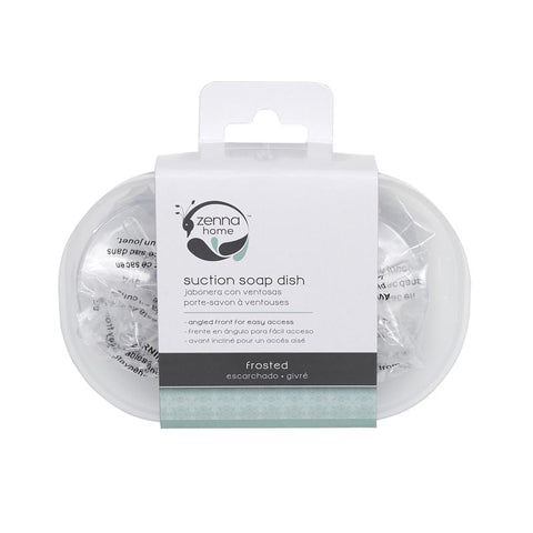 Zenna Home Frost Clear Plastic Soap Dish (Pack of 2)