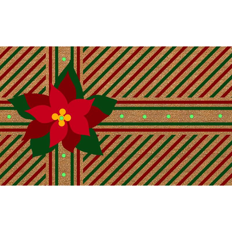Test Rite 18 in. W X 30 in. L Multi-Color Coir Door Mat (Pack of 6)