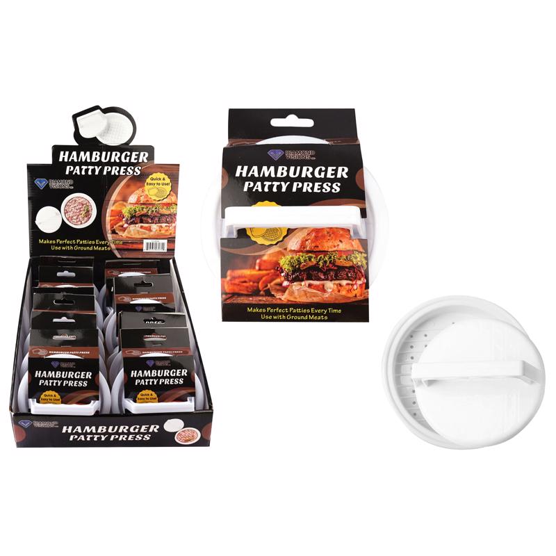 Diamond Visions ABS Plastic Hamburger Press (Pack of 12)