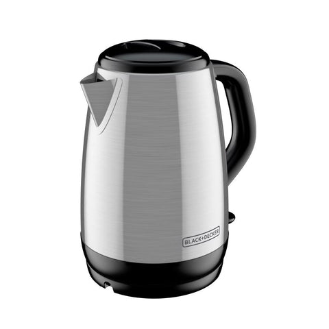 Black+Decker 1.7 L Black/Silver Electric Kettle