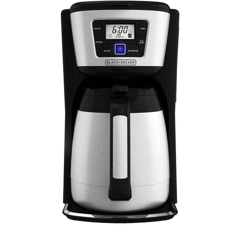 Black+Decker 12 cups Black/Silver Coffee Maker