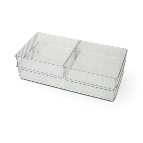 Core Home 2 in. H X 7 in. W X 13 in. D Ceramic/Stainless Steel Drawer Organizer Set