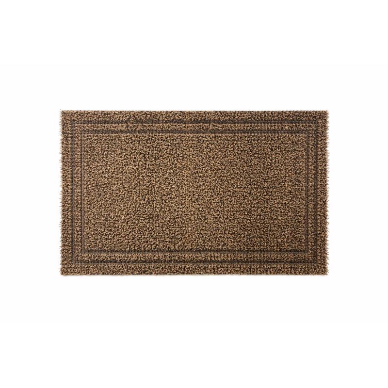 GrassWorx 20 in. W X 36 in. L Tan Double Border Astroturf Door Mat