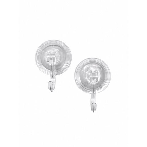 Core Home Medium Plastic Suction Cup Hook 2 pk