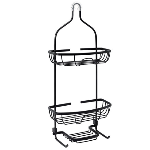 Zenna Home 24.25 in. H X 11 in. W X 4.5 in. L Matte Black Shower Caddy